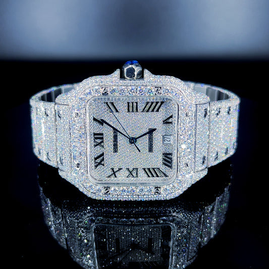 Cartier Watch ( Full Bustdown) - Diamond Time Watches